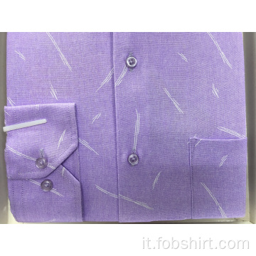 Camicia in cotone tinto in filo di alta qualità